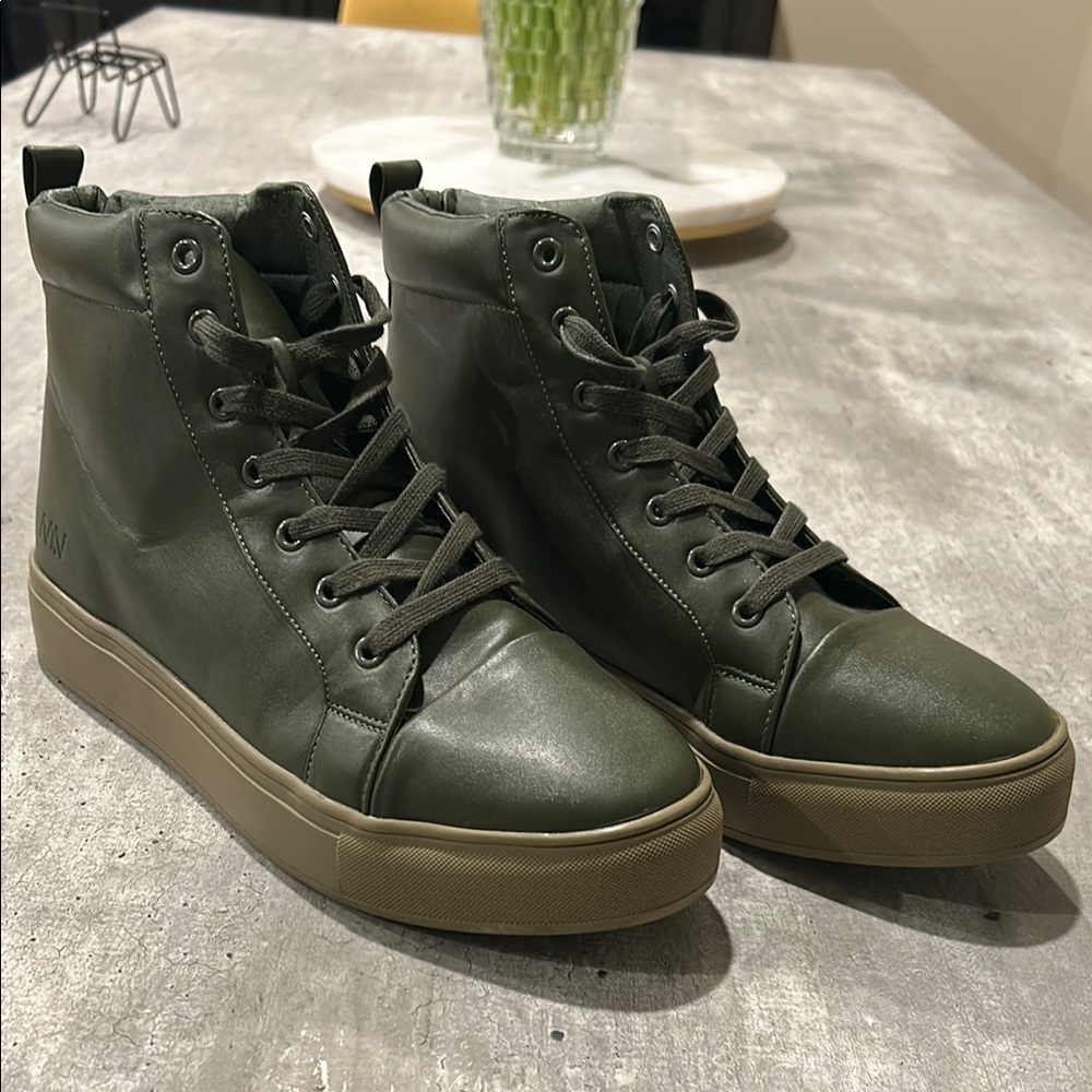 MATT & NAT | Shoes | Matt Nat Morton Womens Vegan Olive Combat Boots size 40 W-9